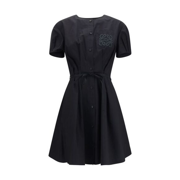 LOEWE Dresses & Skirts - Loewe Women Lightweight Cotton-Blend Poplin Dress
